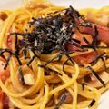 ちぇりぃらん's cooksnap of when they made きのことベーコンのバター醤油スパゲティ.