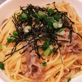 まきを。's cooksnap of when they made ランチに♫牛肉とゴボウのパスタ.