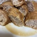 あやちん０５２１'s cooksnap of when they made じゅわ～っとおいしい♪油揚げの挽き肉巻き.