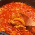 クック0MKS7R☆'s cooksnap of when they made 簡単♪チキンと千切りキャベツのトマト煮.