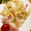 ねみねみ's cooksnap of when they made 白菜カルボナーラサラダ♡.