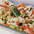 mary_39's cooksnap of when they made レンジで簡単蒸し鶏と小松菜のごまマヨ和え.