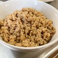 ☻せなたろす☻'s cooksnap of when they made 鶏そぼろ.