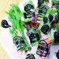 桜月❀咲良mommy's cooksnap of when they made 生春巻きのオバケでハロウィンパーティ♬.