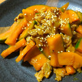 ちーまぐ's cooksnap of when they made 簡単おかず♡かぼちゃと豚肉の甘じょっぱ煮.