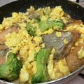 ☆なみへい's cooksnap of when they made 鮭とブロッコリーのオイマヨたま炒め.