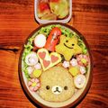 まどろ's cooksnap of when they made 簡単キャラ弁＊リラックマおにぎり♪.