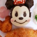 ○りこ○'s cooksnap of when they made 簡単！ミッキー ミニーのキャラ弁.