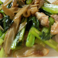 okchisako's cooksnap of when they made ごぼうと小松菜の中華炒め.