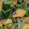 ハーゲンハート's cooksnap of when they made 小松菜挽肉たまご炒め.