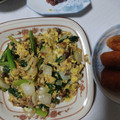 kitasun's cooksnap of when they made 小松菜の卵炒め♡.