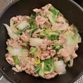 クック5P7QES☆'s cooksnap of when they made 豚ネギ白菜炒め.
