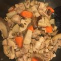べびよ's cooksnap of when they made 鶏ごぼうレンコン人参炒め煮.