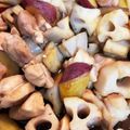 ☆むぎ427☆'s cooksnap of when they made 鶏ももとれんこん、さつまいもの甘辛炒め煮.
