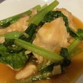 ooneneko's cooksnap of when they made 小松菜と鳥むね肉のオイスターソース炒め.