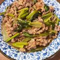 こはるママ♡'s cooksnap of when they made 牛肉と小松菜の甘辛オイスター醤油炒め.