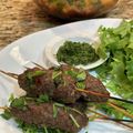 saki1010's cooksnap of when they made パクチーと豚ひき肉のエスニック串焼き.