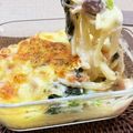 horseland's cooksnap of when they made チキンとほうれん草のとろりパスタグラタン.