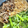 azbjbn's cooksnap of when they made 小松菜と油揚げのさっと煮.