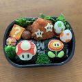 MAMI☆R's cooksnap of when they made キャラ弁＊マリオ フラワー弁当 型紙あり.