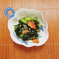 コムギ大好き's cooksnap of when they made 定番料理【たっぷりワカメの酢の物】.