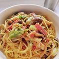 ちょちょこ✫'s cooksnap of when they made ベーコンとしめじの和風パスタ☆大人味.