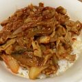 マイノート's cooksnap of when they made 豚キムチ丼.