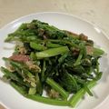 papikun's cooksnap of when they made ホウレン草ｘ卵ｘスパムでチャンプルー風！.