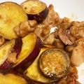 ひじき615's cooksnap of when they made 鶏胸肉とさつまいものハニーマスタード炒め.