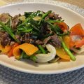 umizarusuki's cooksnap of when they made ニラキャベツの牛肉みそ炒め.