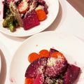 笑顔ちゃんの娘's cooksnap of when they made 紅くるり大根とブロッコリーの温野菜.