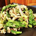 ダッフィーニーうに's cooksnap of when they made 「減らソルト」かぶの葉の柚子胡椒ソテー.