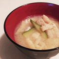 ワッキーウッキー's cooksnap of when they made 絶品！ズッキーニと油揚げの味噌汁.