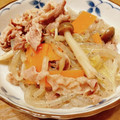 いやんのん＊'s cooksnap of when they made 牛肉と白菜❀切り干し大根と蒟蒻の煮物♬.