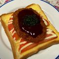 クックWZ3WQY☆'s cooksnap of when they made トマトでジューシー☆コロッケトースト.