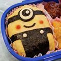 mash_wani's cooksnap of when they made 簡単キャラ弁☆ミニオン弁当.