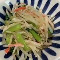 のんさお☆'s cooksnap of when they made 簡単！もやしと小松菜のカニカマナムル.