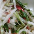 あゆたっくん's cooksnap of when they made 混ぜるだけで美味☆　大根と豆苗のサラダ.