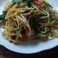 花時計咲いた's cooksnap of when they made ニラもやし塩焼きそば.