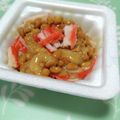 ぱふ♪'s cooksnap of when they made カニかま納豆.