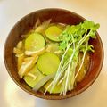 azbjbn's cooksnap of when they made 超簡単！かいわれイン☆味噌汁.