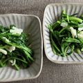 R2016's cooksnap of when they made ●ルッコラのニンニク炒め●.