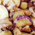桜空星's cooksnap of when they made さつま芋とレンコンの甘酢炒め.