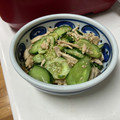 卯月のうさぎ２０１４'s cooksnap of when they made きゅうりとささみの冷やし中華サラダ.