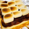 はなのかくめいじ's cooksnap of when they made ♡あんことマシュマロのトースト♡.