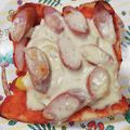 いちご宇治金時's cooksnap of when they made ＊即席ソースで絶品ピザトースト＊.