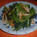 Jock's cooksnap of when they made ちくわと小松菜の柚子胡椒炒め.
