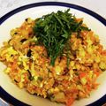 龍青空ママ's cooksnap of when they made 残りコロッケdeチャーハン.