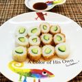 horseland's cooksnap of when they made ちくわきゅうり　隙間のない入れ方　その①.