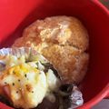 ※ぴーまん's cooksnap of when they made 簡単お弁当♡ミートボール卵チーズ焼き★.